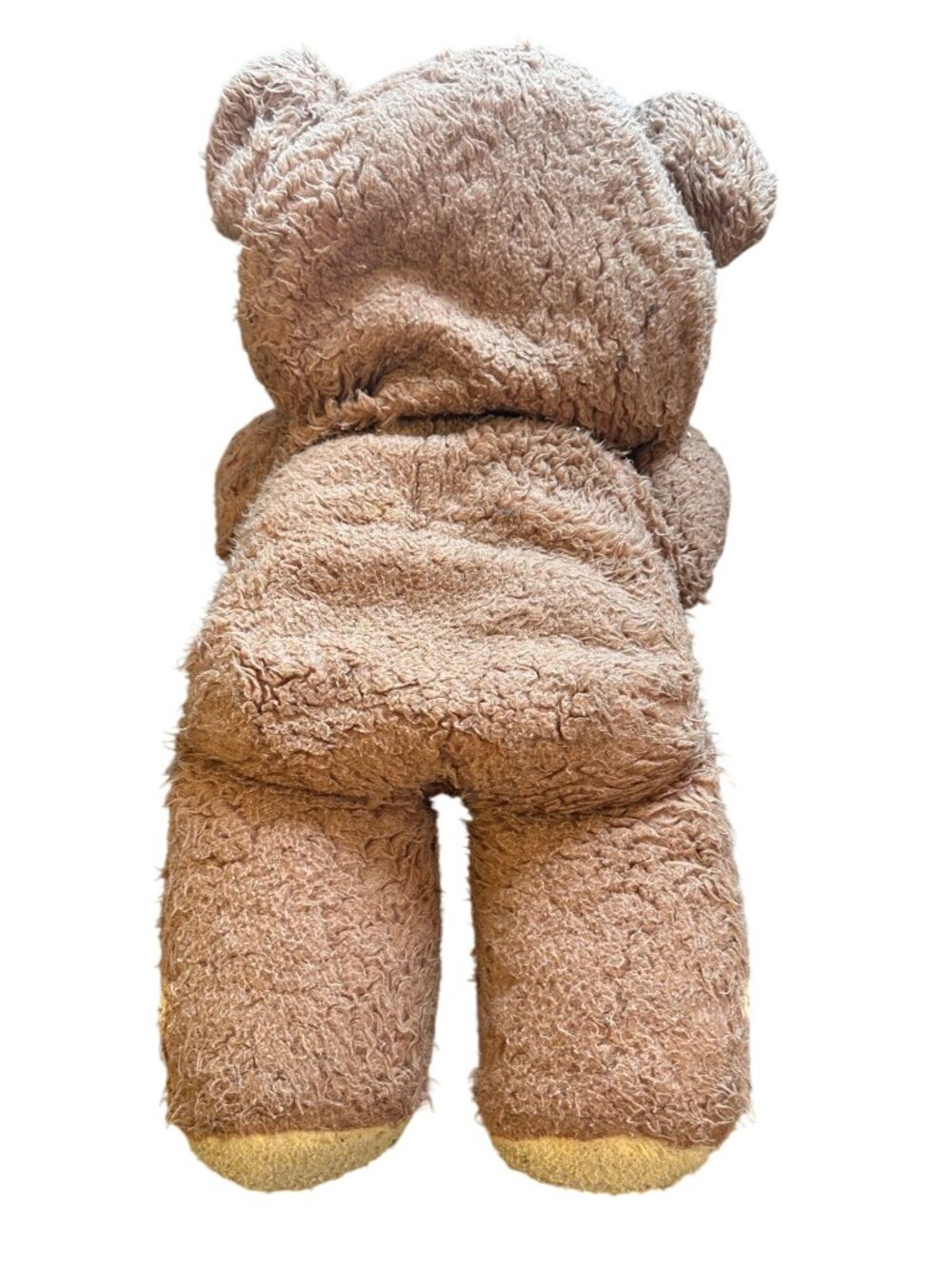 Vintage 1970s Large Plush Teddy Bear With Tongue 26 Inches Brown & Beige Retro S - Picture 6 of 10